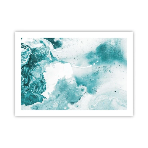 Poster - Lakes of Blue - 70x50 cm