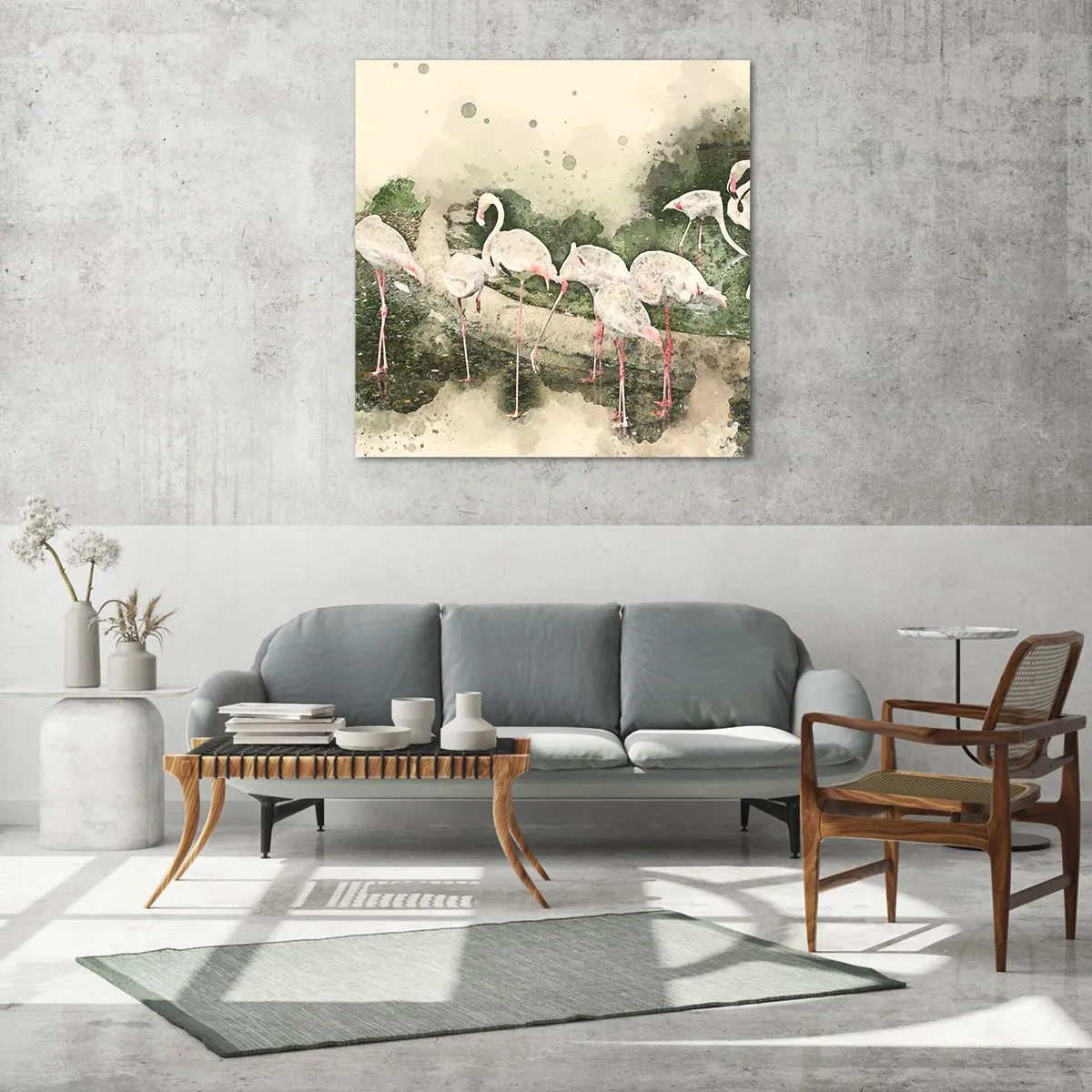 Glass picture - Exotic Dream - 30x30 cm