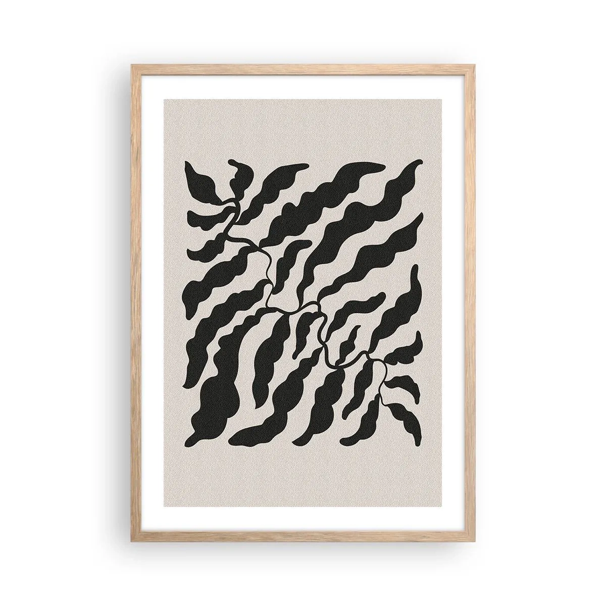 Poster in light oak frame - Nature of a Square - 50x70 cm