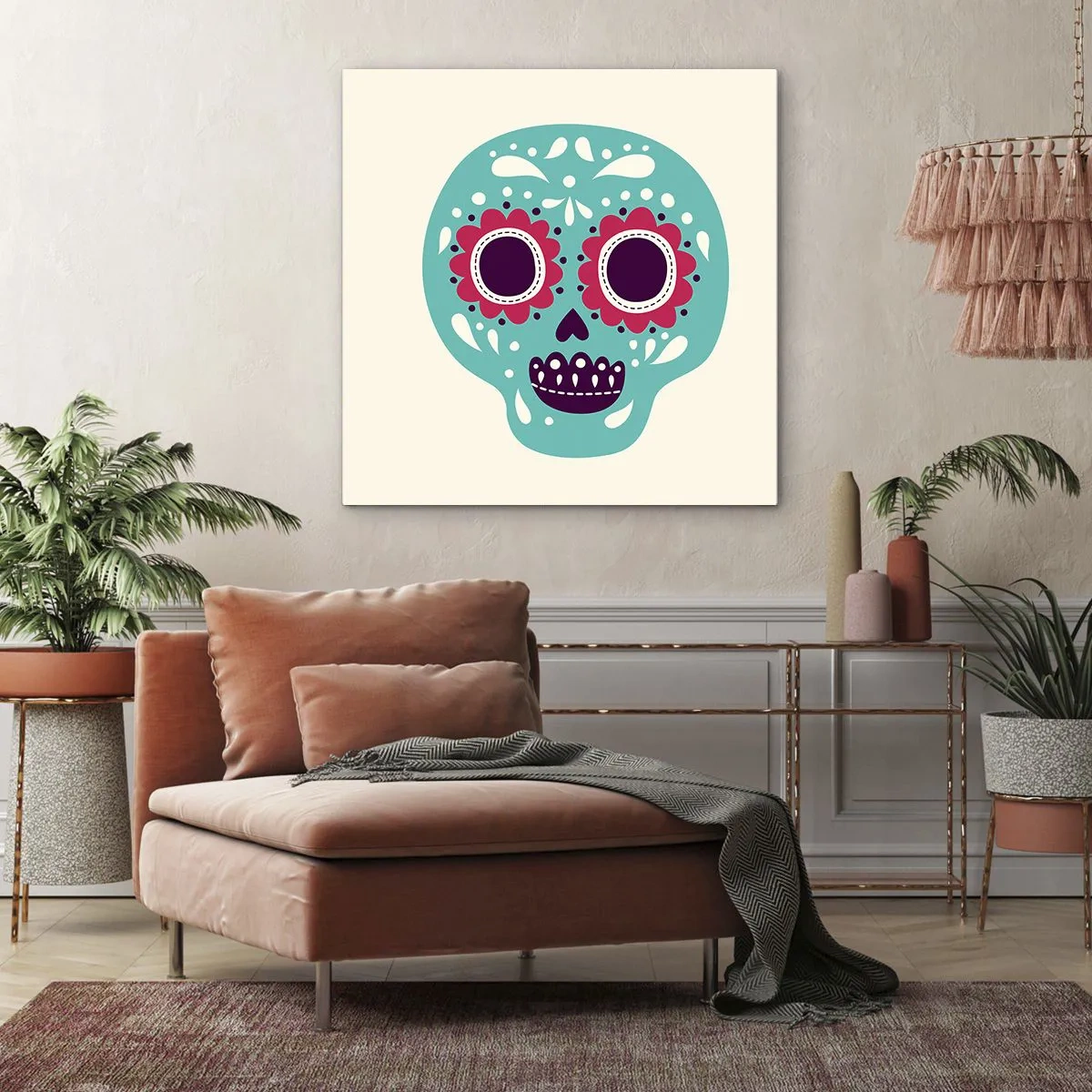 Canvas picture - Life - Fun Until You Die - 40x40 cm