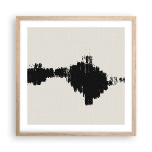 Poster in light oak frame - Vibrations of Imagination - 50x50 cm