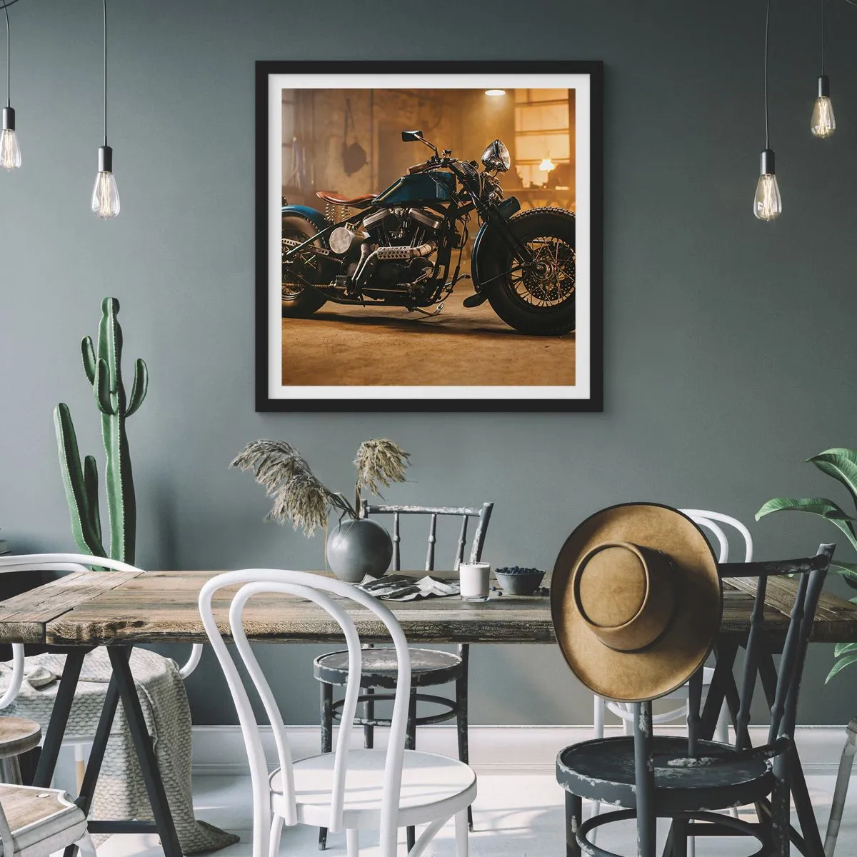 Poster in black frame - I Can Do Anything - 60x60 cm
