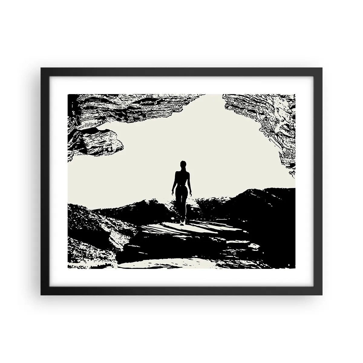 Poster in black frame - New Look - 50x40 cm