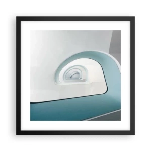 Poster in black frame - To the Bottom of Blue - 40x40 cm