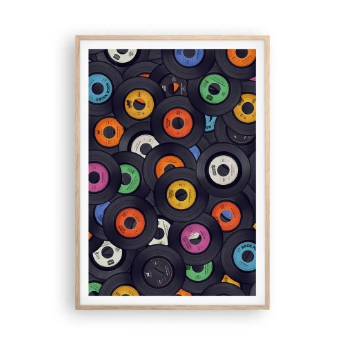 Poster in light oak frame - Colours of Classics - 70x100 cm