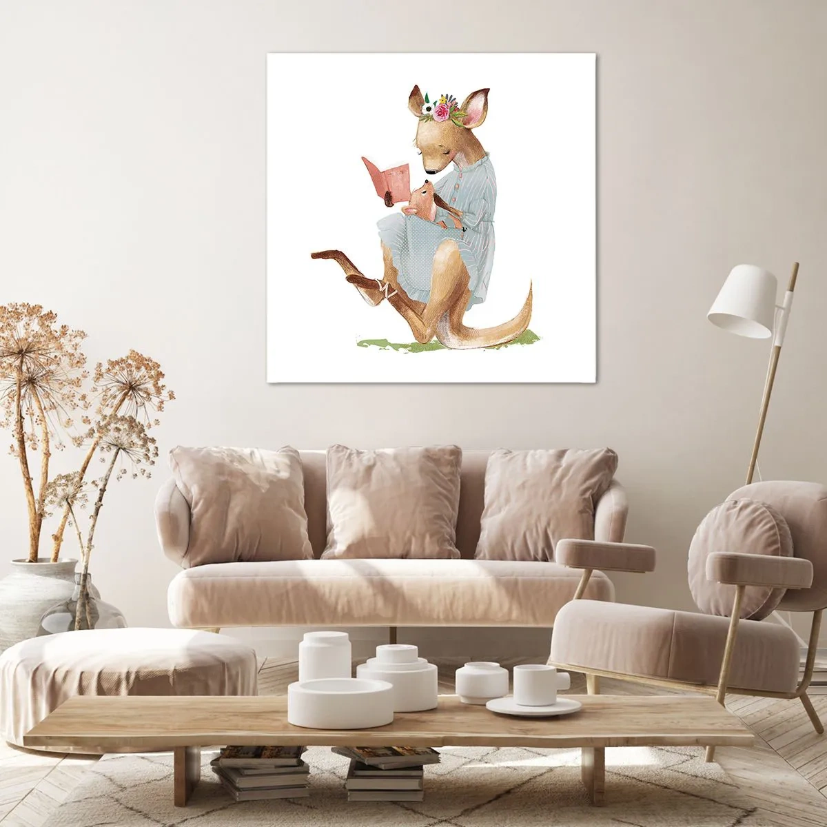 Canvas picture - Read to Me, Mum - 60x60 cm