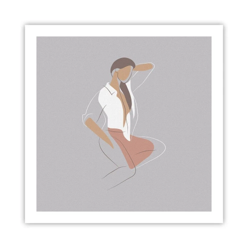 Poster - Outline of Charm - 60x60 cm