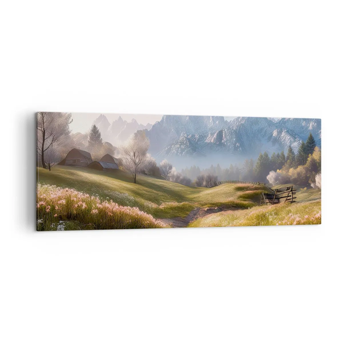 Canvas picture - Quiet Valley - 140x50 cm