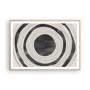 Poster in light oak frame - Heart of the Matter - 100x70 cm