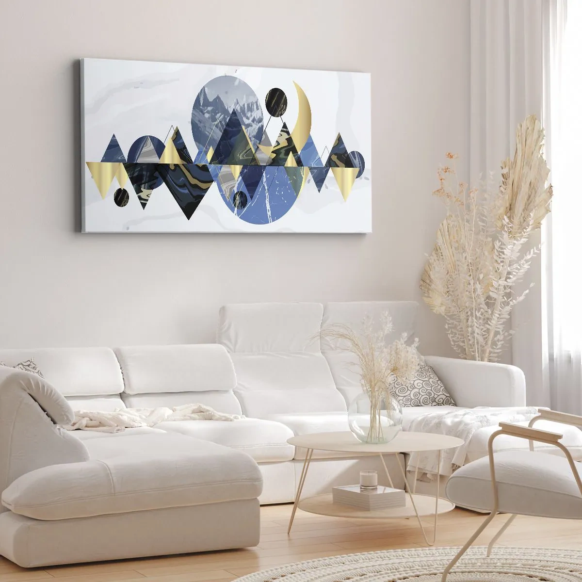 Canvas picture - Geometrical Landscape - 160x50 cm