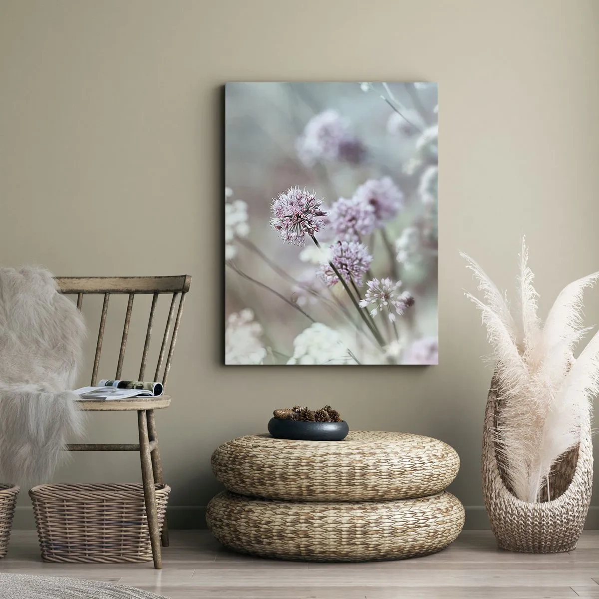 Canvas picture - Sweet Filigrees of Herbs - 80x120 cm