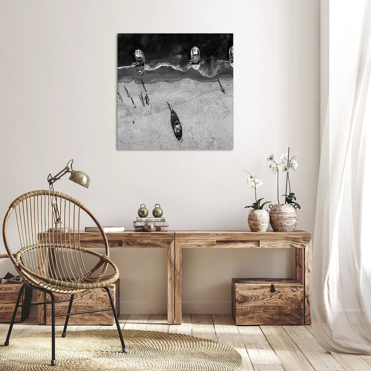 Canvas picture - Still on the Shore… - 60x60 cm
