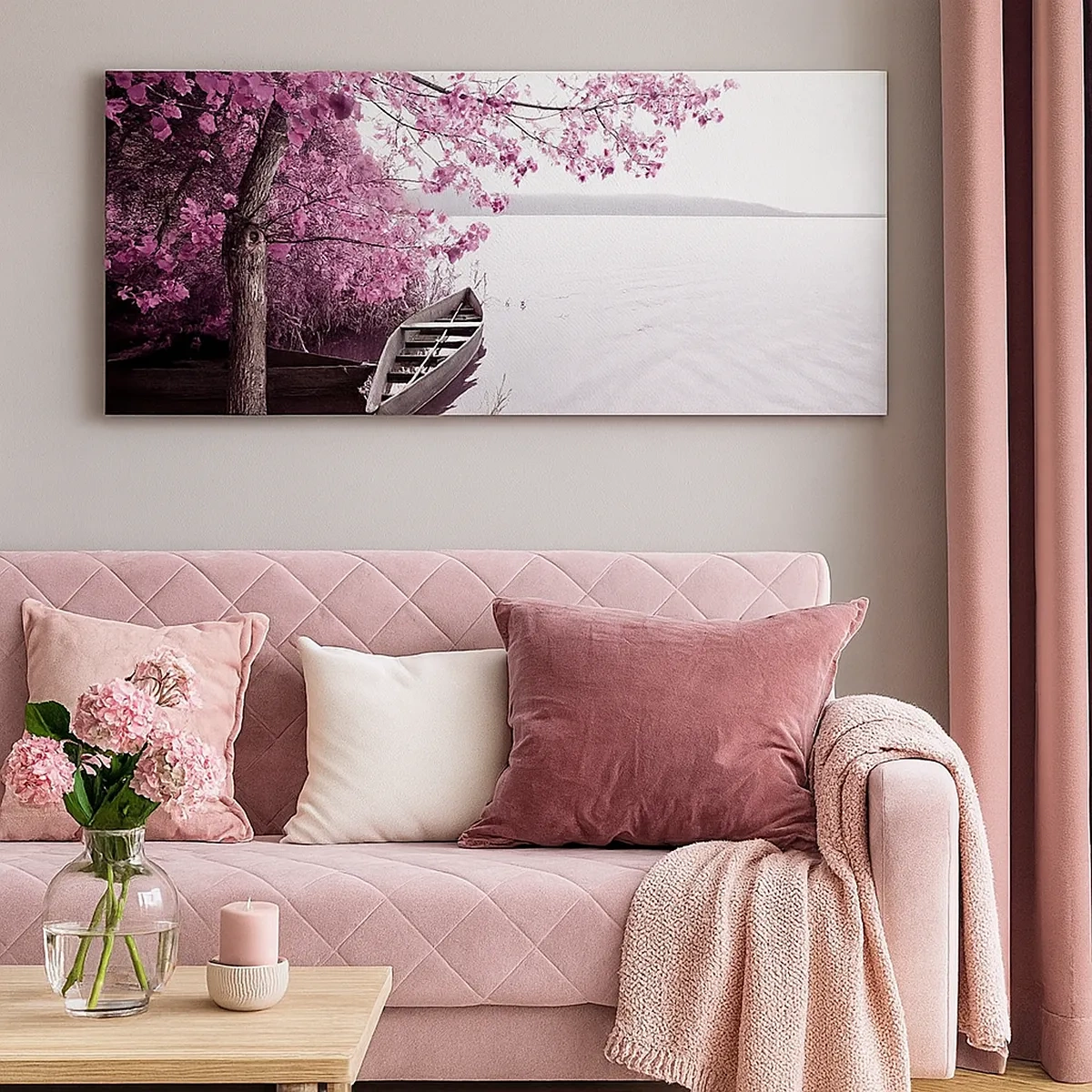 Canvas picture - In Pink Silence - 30x30 cm