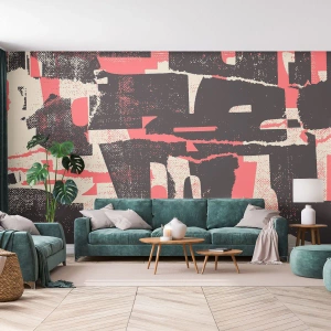 Photo Wallpaper Standard Eco - All that Chaos - Collage, Aged, Piece - 450x315 cm