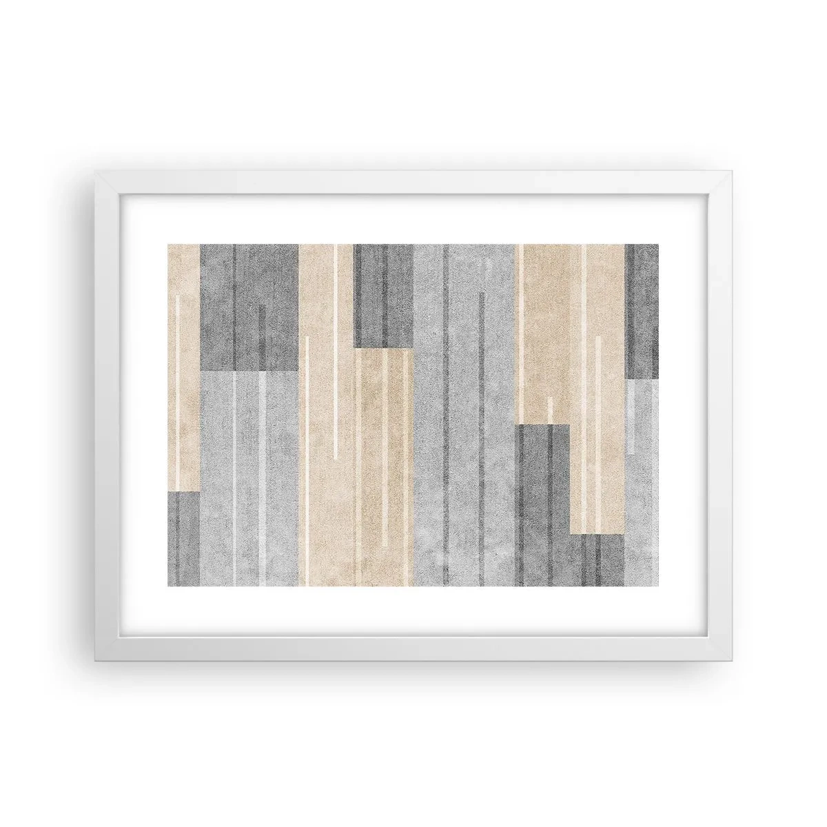 Poster in white frmae - Composition: Keep Upright - 40x30 cm