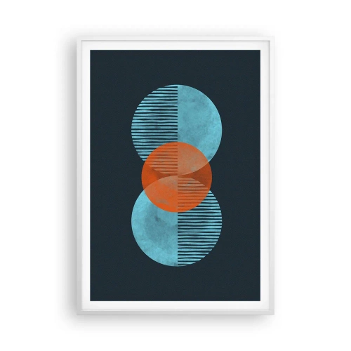 Poster in white frmae - Symmetrical Composition - 70x100 cm