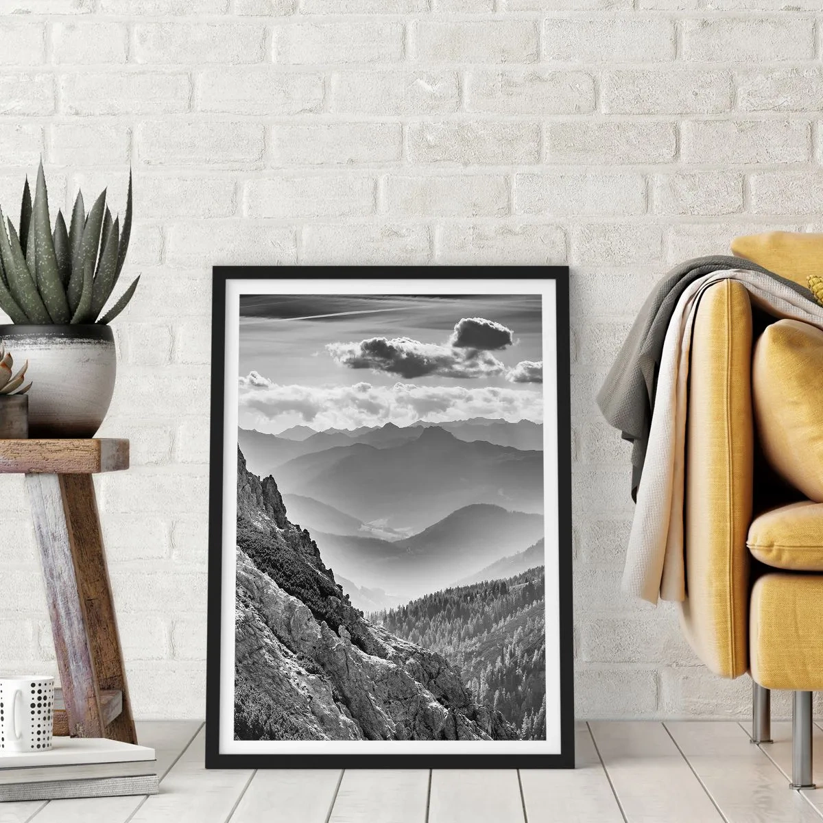 Poster in black frame - All the Way to the Horizon - 61x91 cm