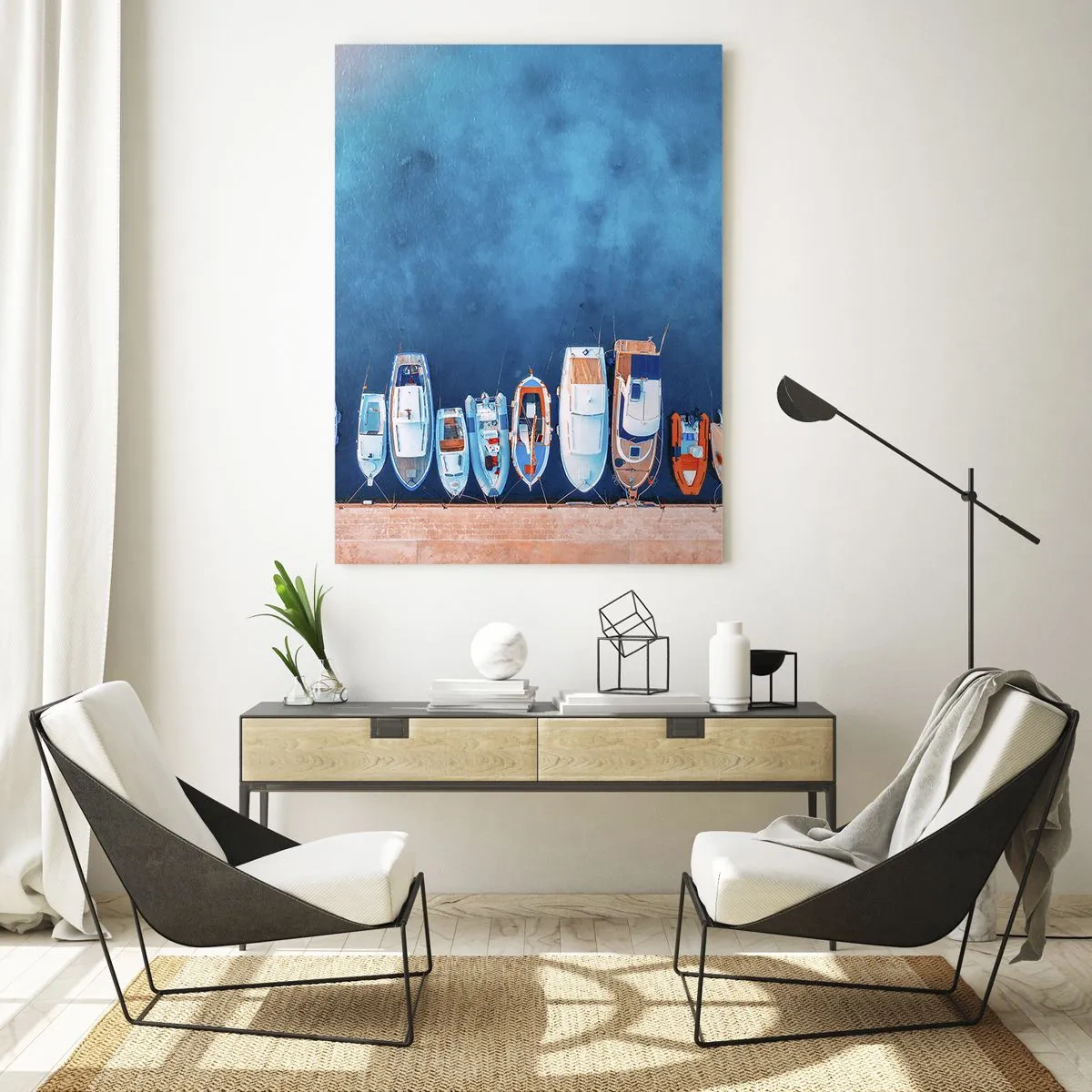 Glass picture - In One Row - 80x120 cm