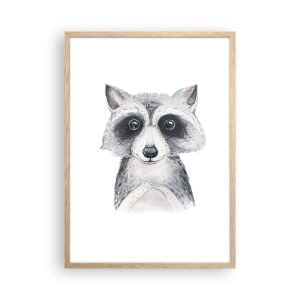 Poster in light oak frame - Emotional Moment - 50x70 cm