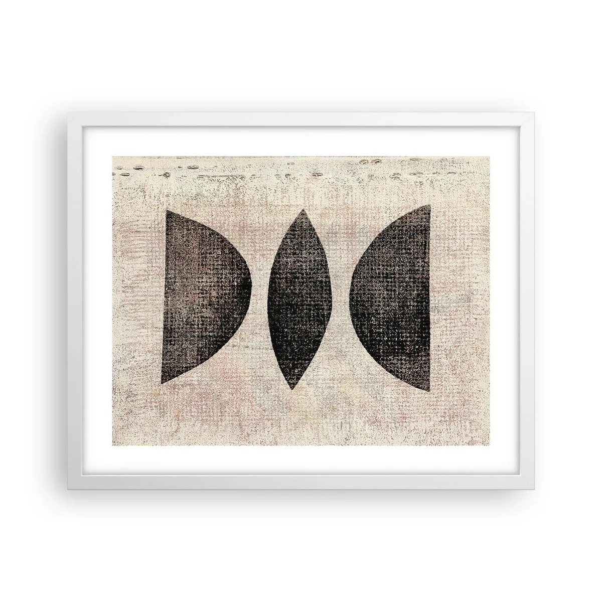 Poster in white frmae - Ethnic Abstraction - 50x40 cm