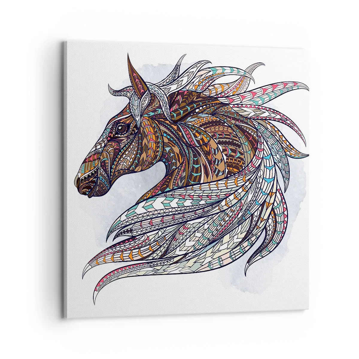 Canvas picture - Horse of a Celtic Warrior - 60x60 cm
