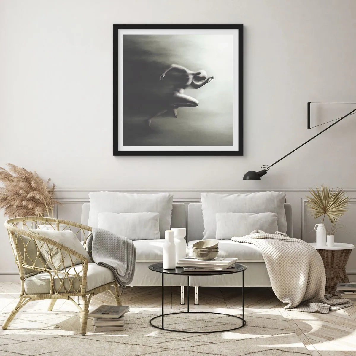 Poster in black frame - Unstoppable - 30x30 cm