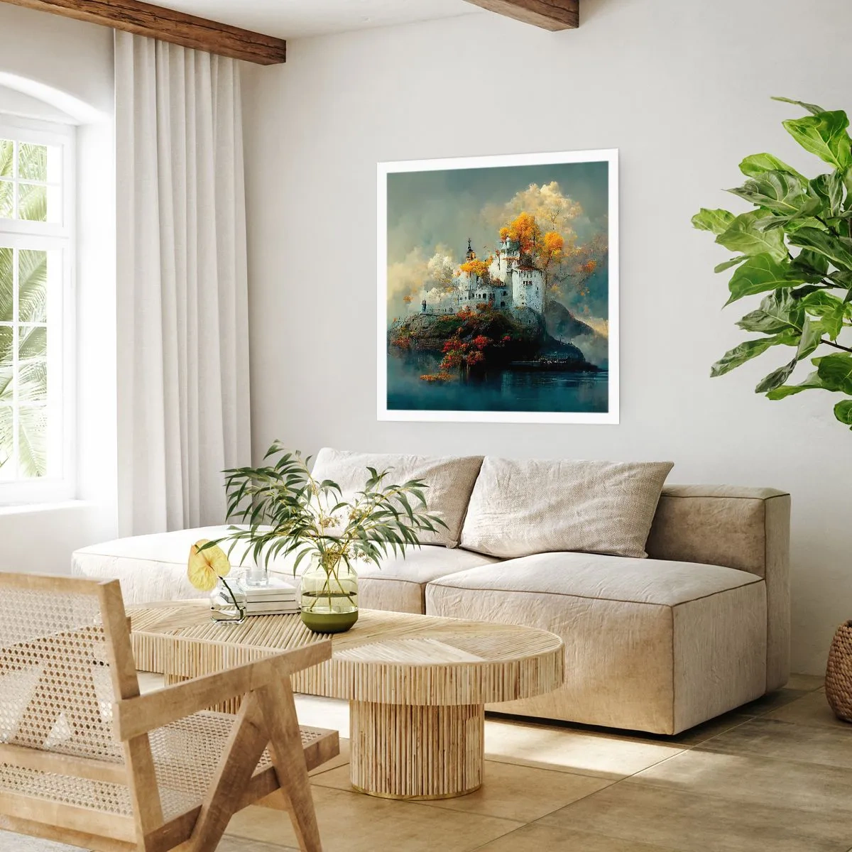 Poster - Beginning of a Romantic Tale - 50x50 cm