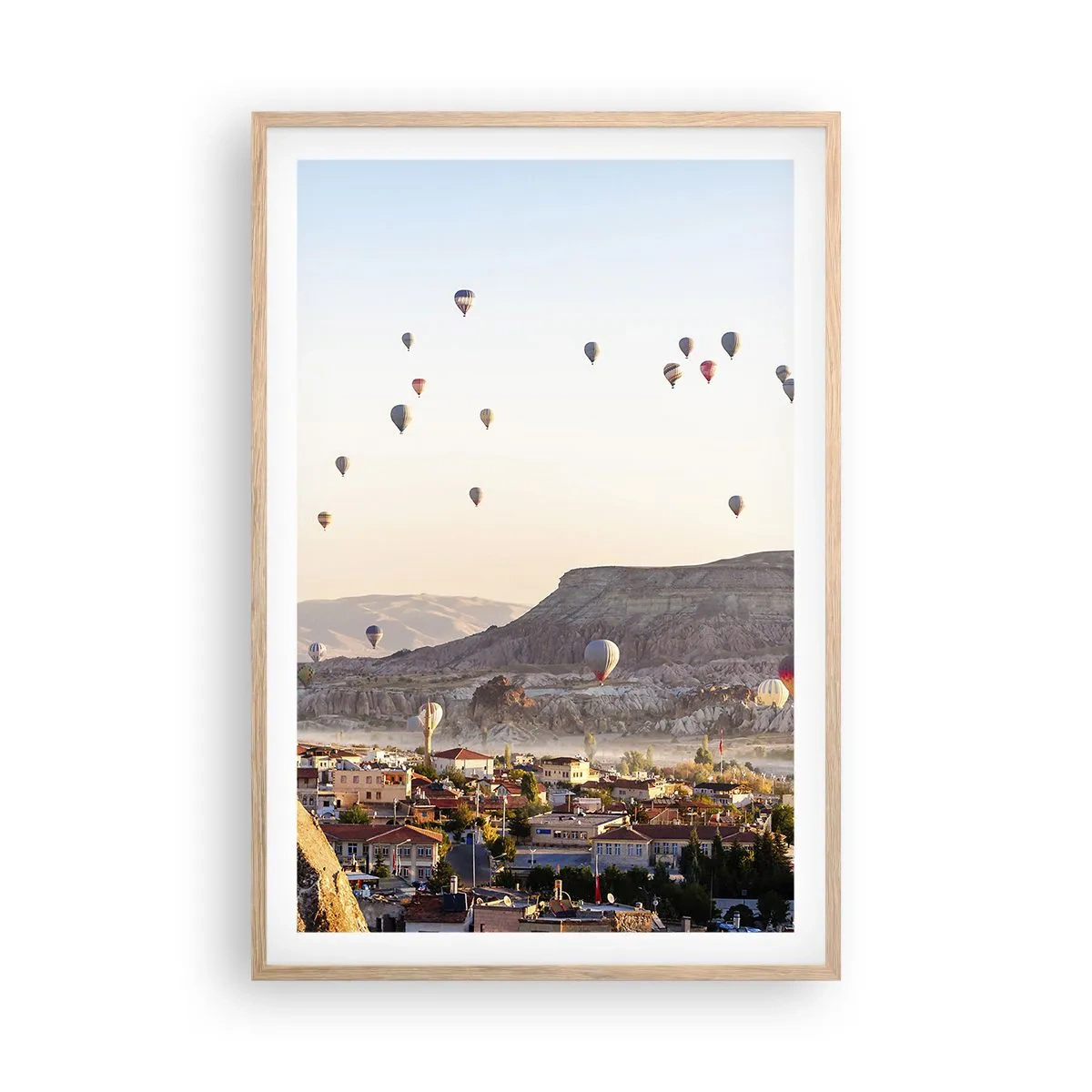 Poster in light oak frame - Like Ships in the Sky - 61x91 cm