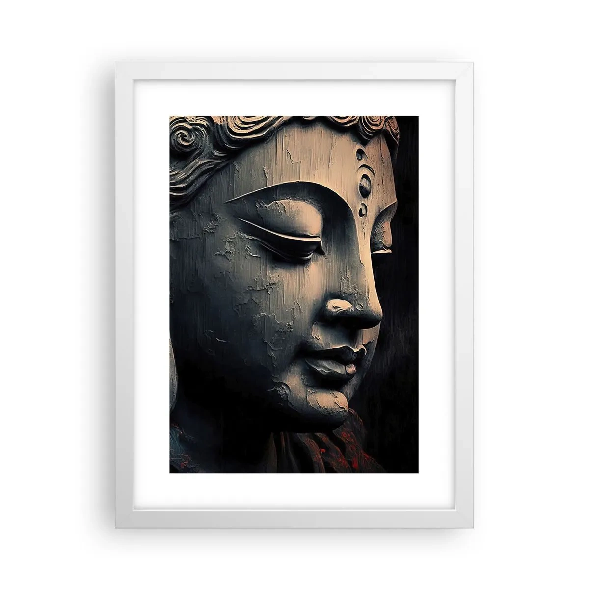 Poster in white frmae - In Harmony with the World - 30x40 cm