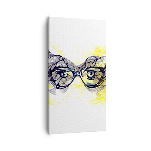 Canvas picture - Through Blue Glasses - 55x100 cm