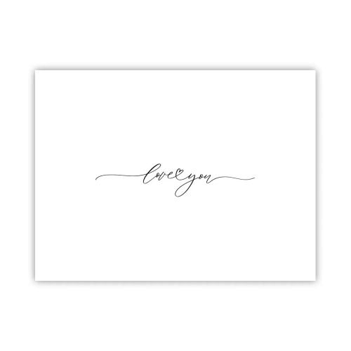 Poster - Black on White - 40x30 cm