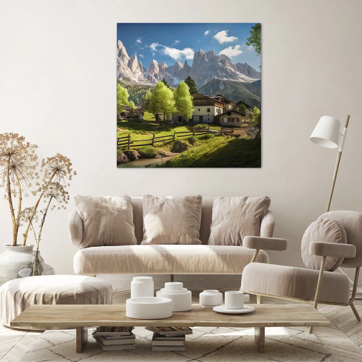 Canvas picture - Alpine Idyll - 40x40 cm