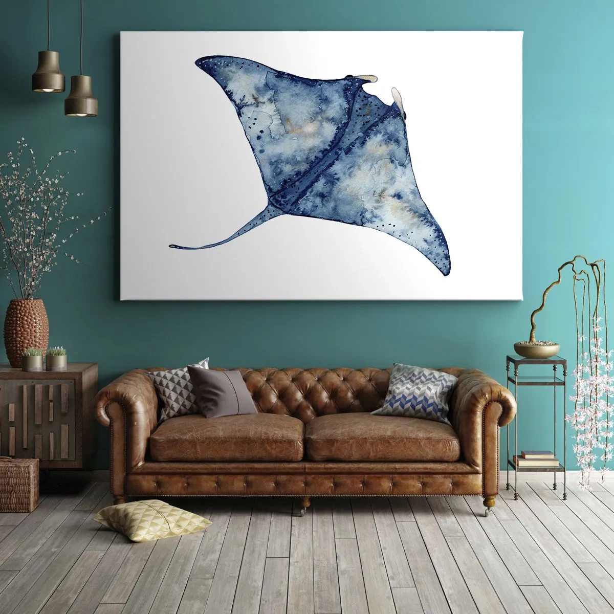Canvas picture - Life In Blue - 120x80 cm