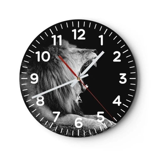 Wall clock - Clock on glass - Without Any Doubt - 30x30 cm