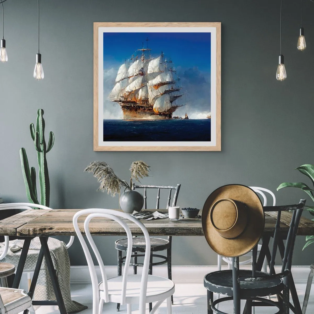 Poster in light oak frame - The Great Glory! - 30x30 cm