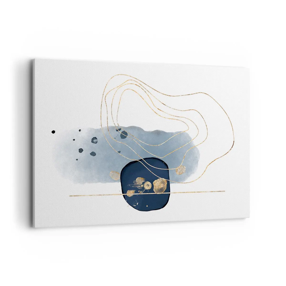 Canvas picture - Blue and Gold Fantasy - 120x80 cm