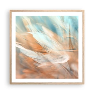 Poster in light oak frame - In the Land of Gentleness - 60x60 cm