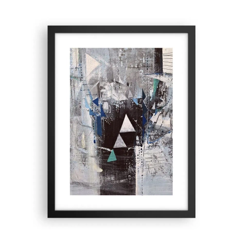 Poster in black frame - Superior Order of Triangles - 30x40 cm