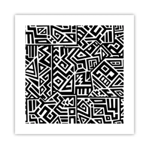 Poster - Precolumbian Composition - 40x40 cm