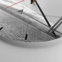 Clock face with lines