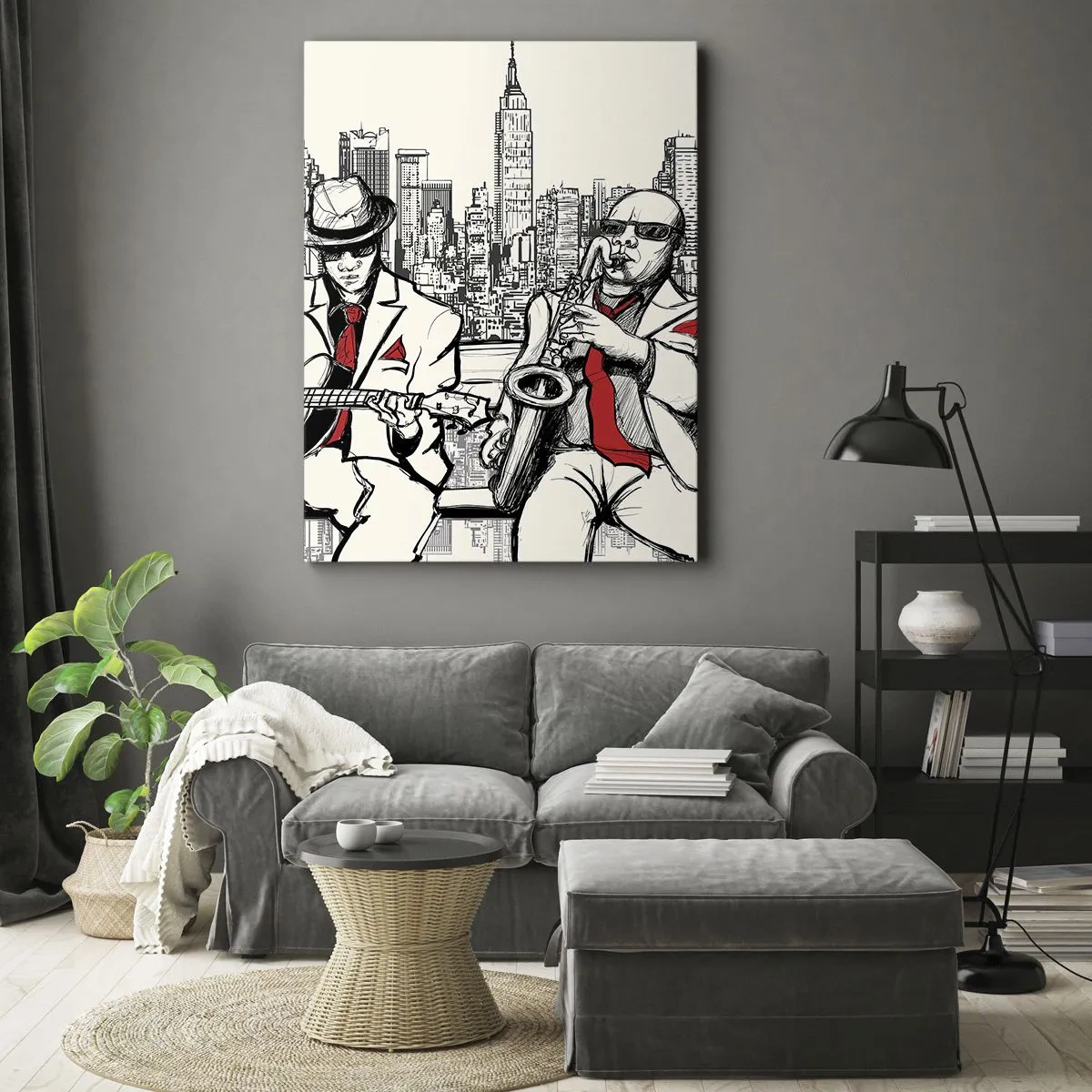 Canvas picture - New York Improvisation - 65x120 cm