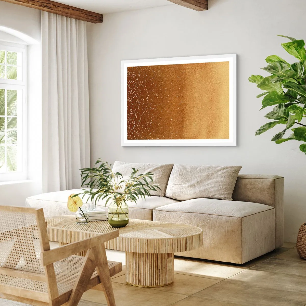 Poster in white frmae - Tthe Birth of the Universe - 100x70 cm