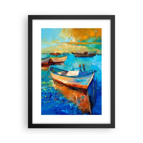 Poster in black frame - In a Southern Bay - 30x40 cm