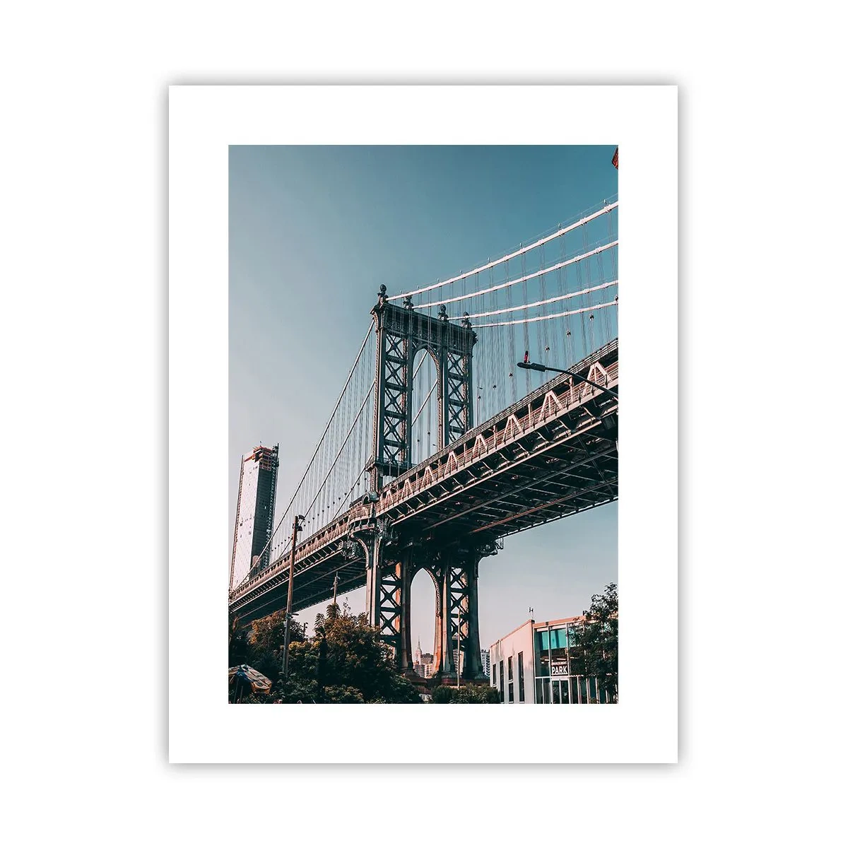 Poster - Over the City Waves - 30x40 cm