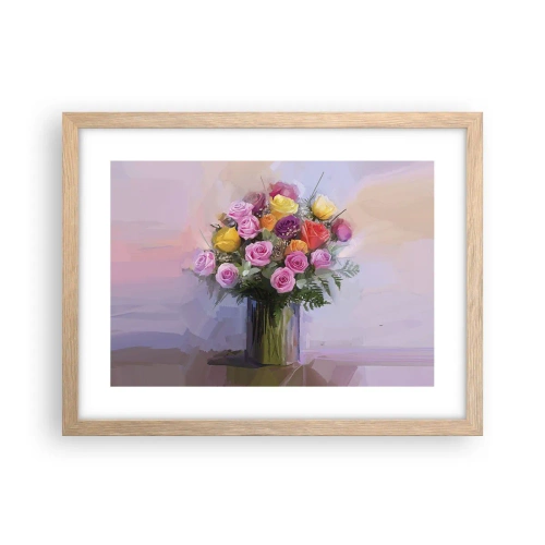 Poster in light oak frame - Retained Beauty - 40x30 cm