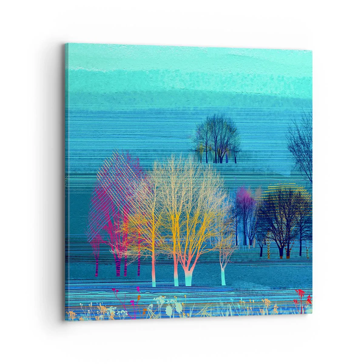 Canvas picture - Combed Landcsape - 70x70 cm