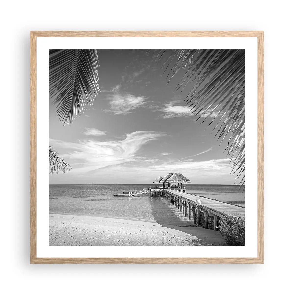 Poster in light oak frame - Memory or a Dream? - 60x60 cm
