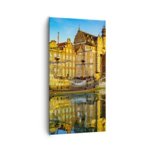 Canvas picture - Mirror Reflection of the Past - 65x120 cm