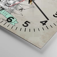 Clock face with numbers