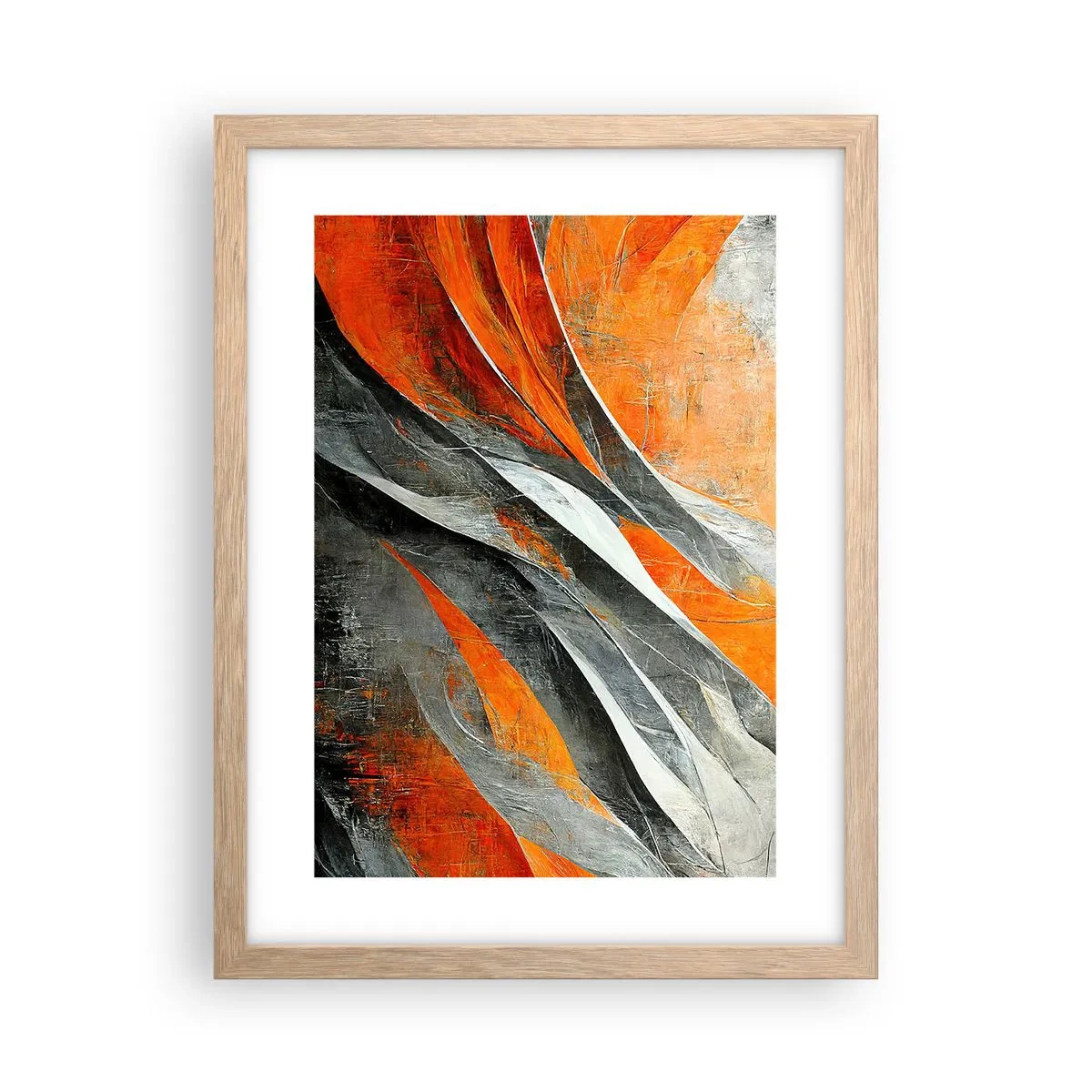 Poster in light oak frame - Heat and Coolness - 30x40 cm